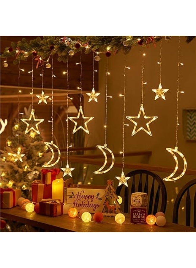Noon East Ramadan Decorations LED Hollowing Out Moon And Star Light String for Indoor Outdoor Decor - Image 2